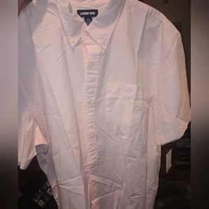 Lands End pink double XL men's dress shirt